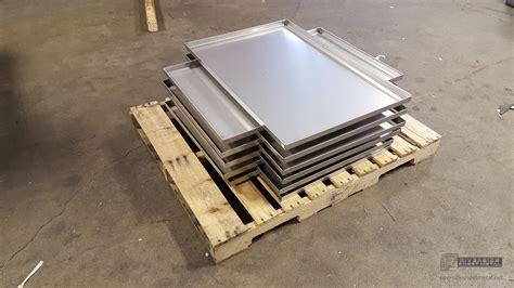 metal fabrication stainless steel floor pans|galvanized overflow pans.